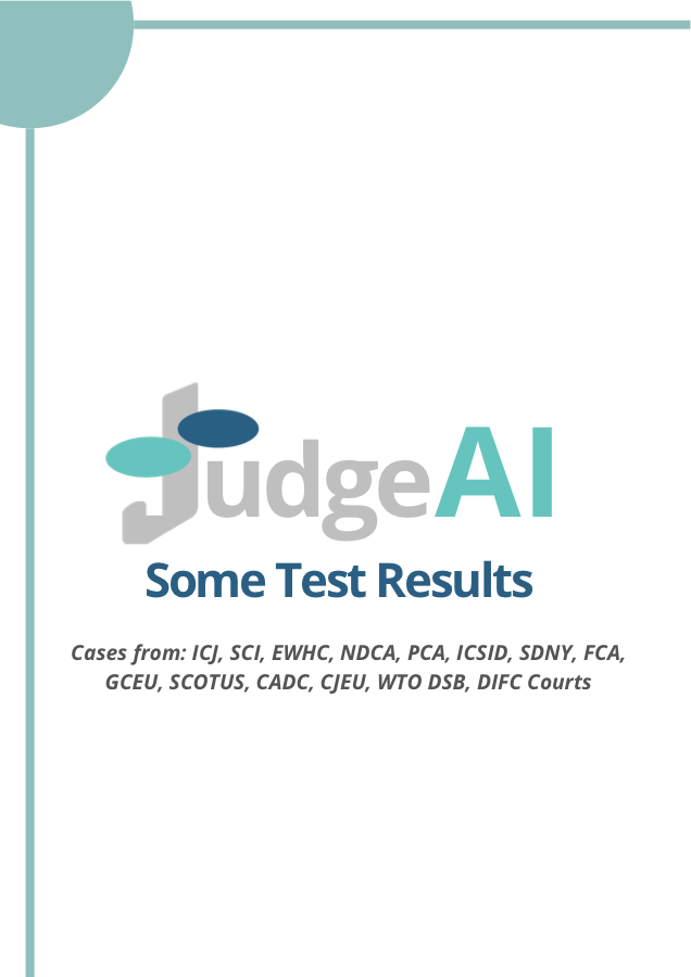 JudgeAI as AI Judge Test Results PDF preview